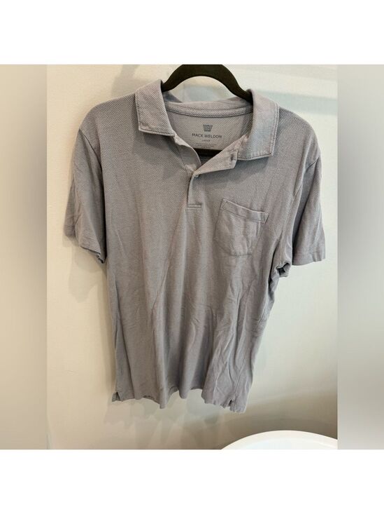 Mack Weldon Other - Mack Weldon for daily wear light gray short sleeve polo shirt men's large L
